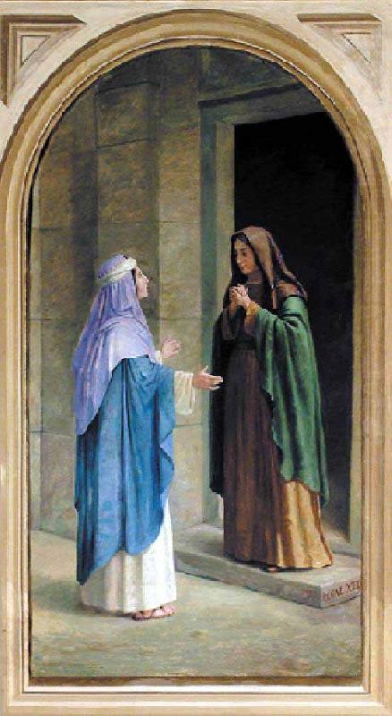 Benedito Calixto The Visitation of the Virgin to Saint Elizabeth oil painting picture